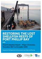 Restoring the lost shellfish reefs of Port Phillip Bay